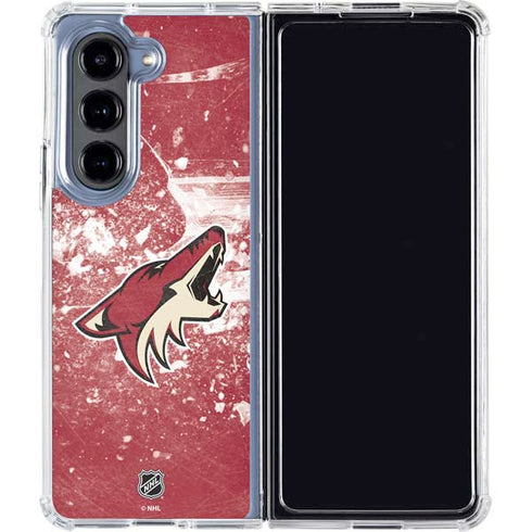 NHL Arizona Coyotes Frozen Galaxy Z Fold5 5G Clear Case